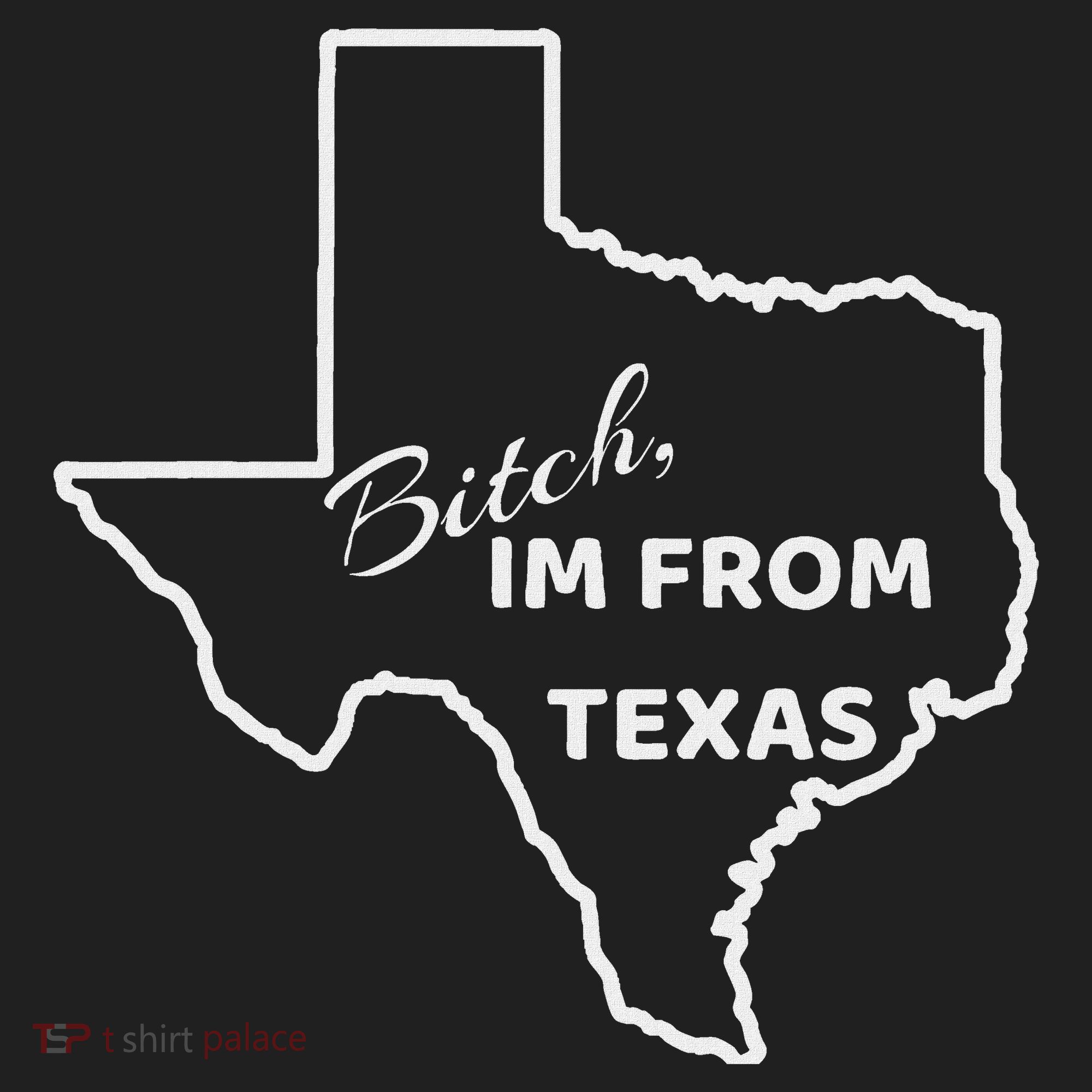 Bitch Im From Texas Funny State Outline Bbq Party Work Women's Sweatshirt