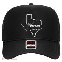 Bitch Im From Texas Funny State Outline Bbq Party Work Hat thumb 0