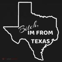 Bitch Im From Texas Funny State Outline Bbq Party Work Tank Top thumb 6