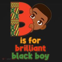B Is For Brilliant Black Boy Celebrating Black History Backpack thumb 2