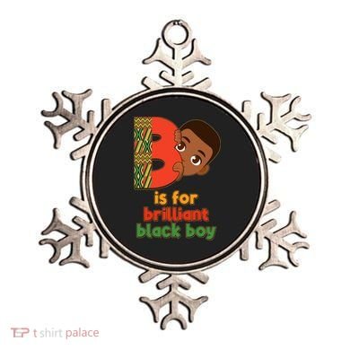 B Is For Brilliant Black Boy Celebrating Black History Ornament