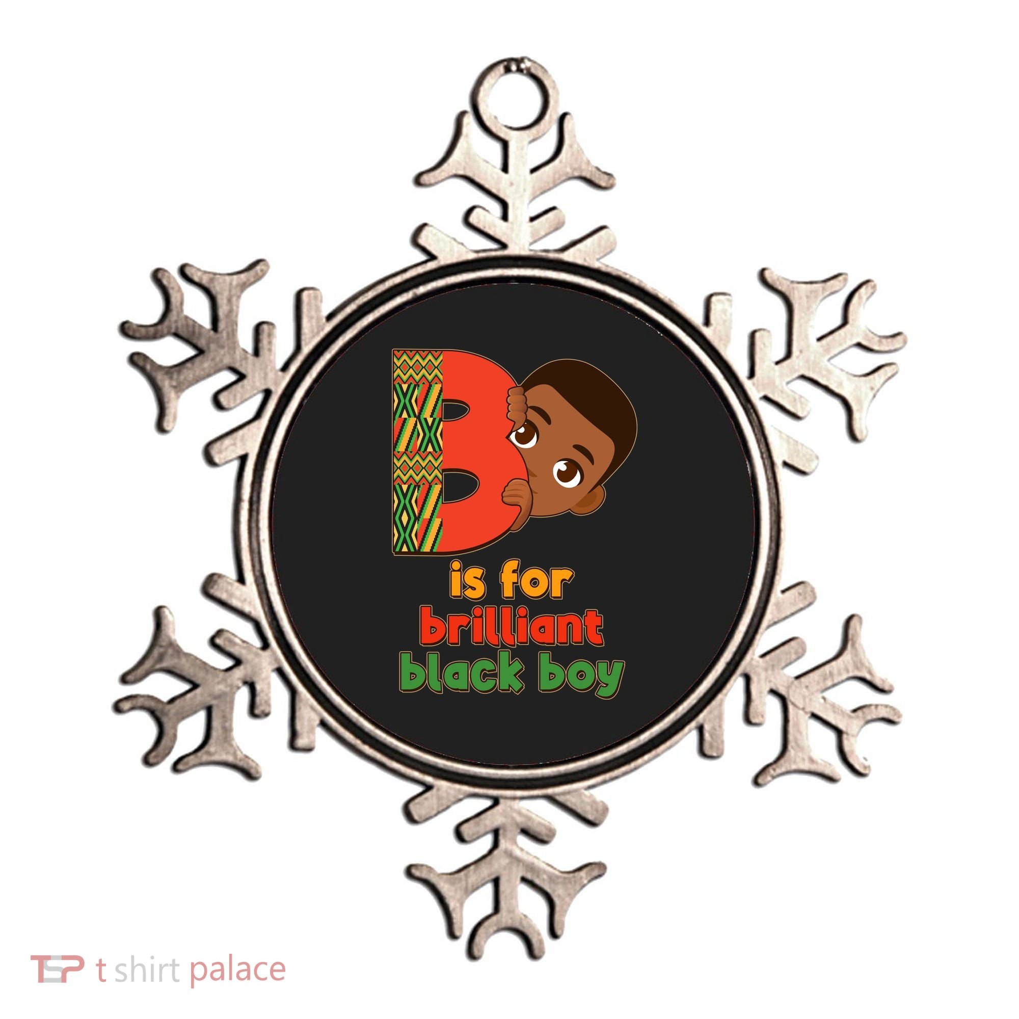 B Is For Brilliant Black Boy Celebrating Black History Ornament