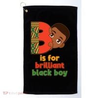 B Is For Brilliant Black Boy Celebrating Black History Golf Towel thumb 0