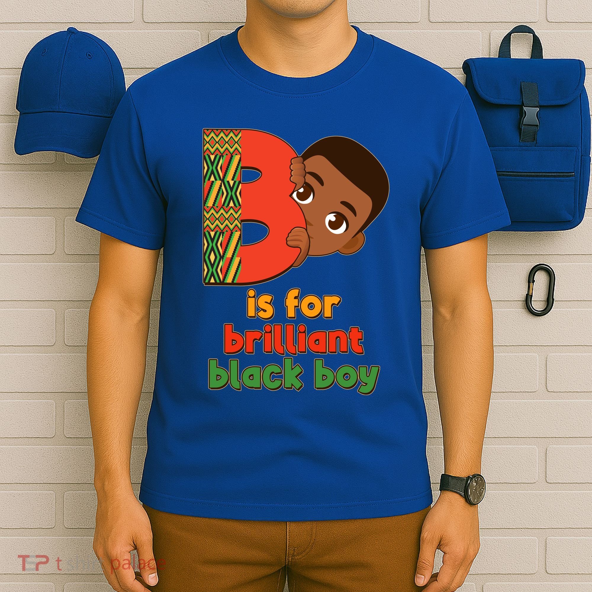 B Is For Brilliant Black Boy Celebrating Black History T-Shirt