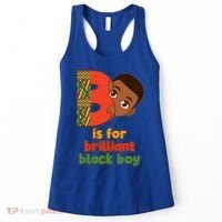 B Is For Brilliant Black Boy Celebrating Black History Women's Tank Top thumb 0