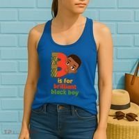 B Is For Brilliant Black Boy Celebrating Black History Women's Tank Top thumb 2