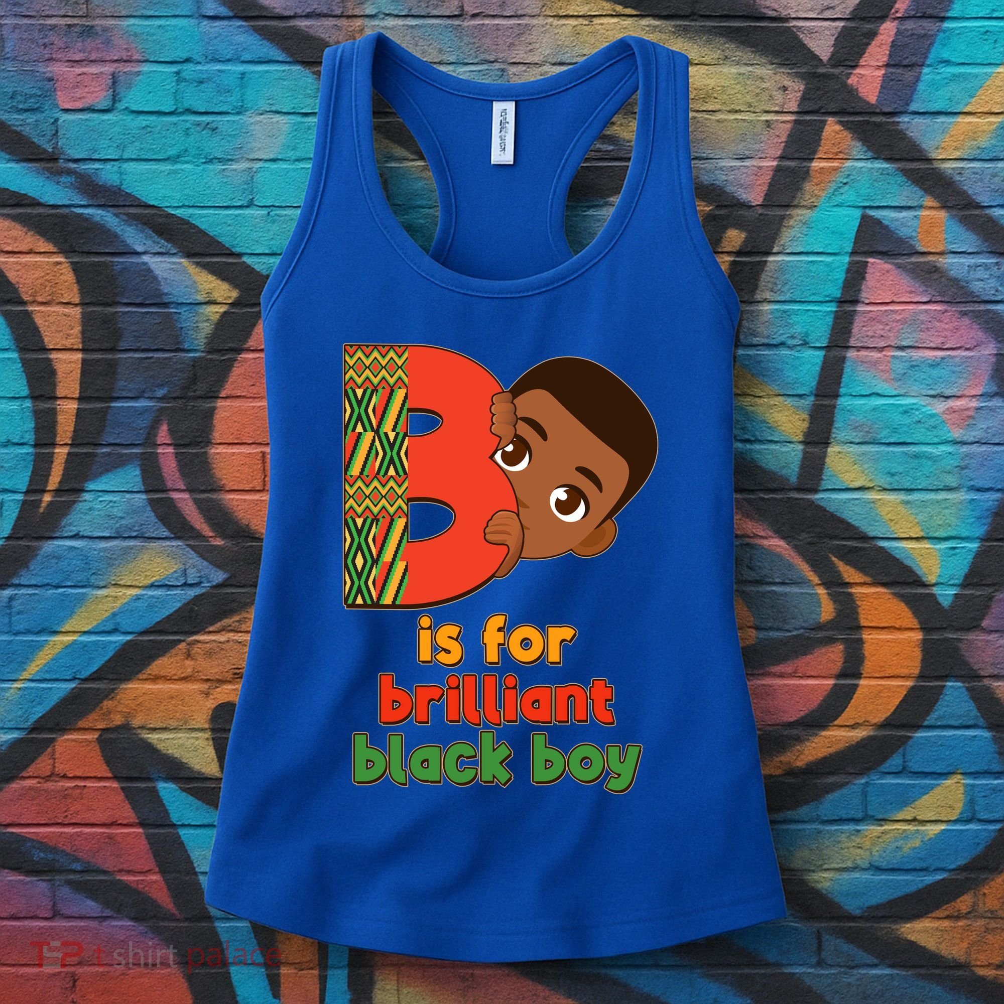 B Is For Brilliant Black Boy Celebrating Black History Women's Tank Top