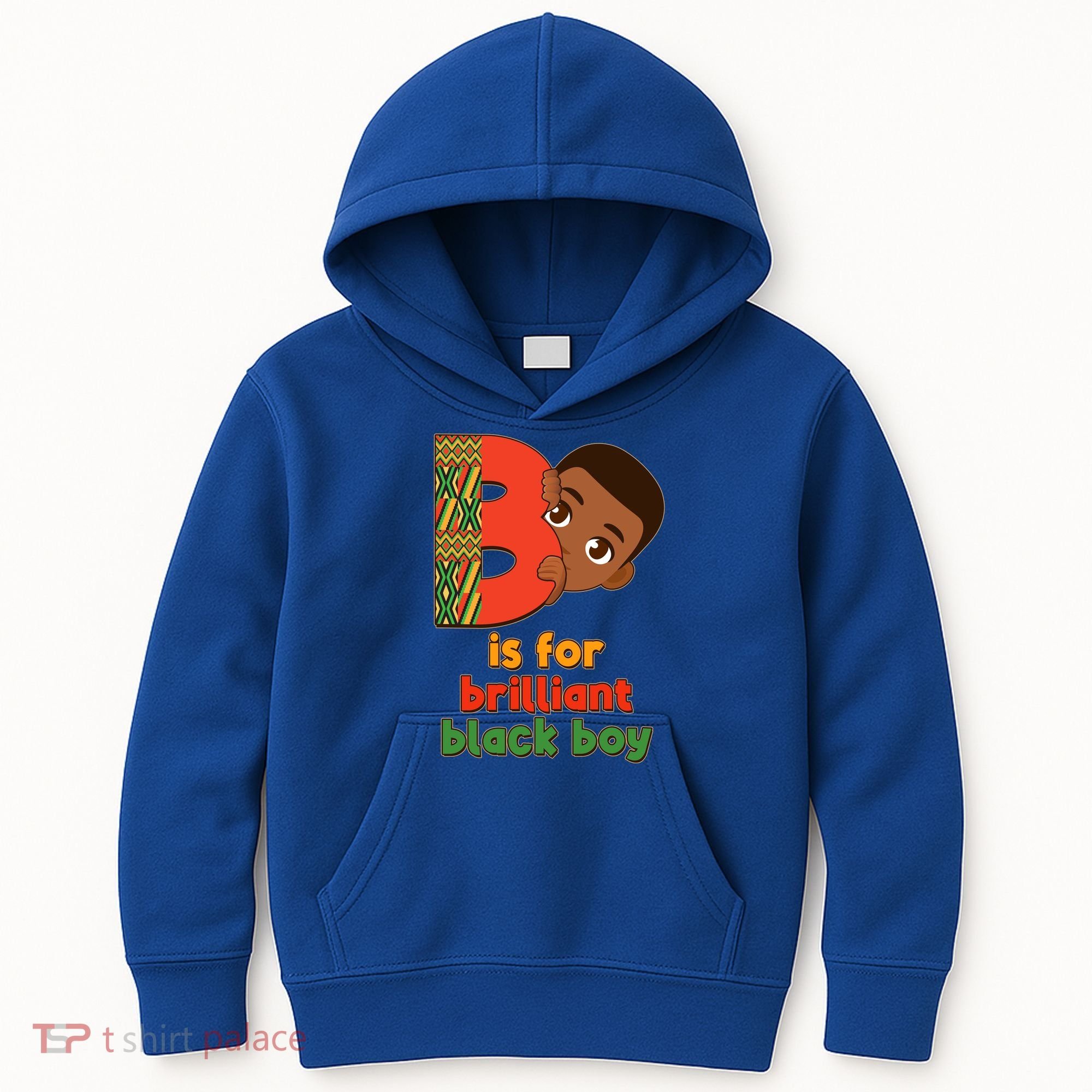 B Is For Brilliant Black Boy Celebrating Black History Kids Hoodie