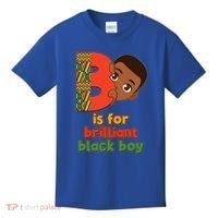 B Is For Brilliant Black Boy Celebrating Black History Kids T-Shirt thumb 0