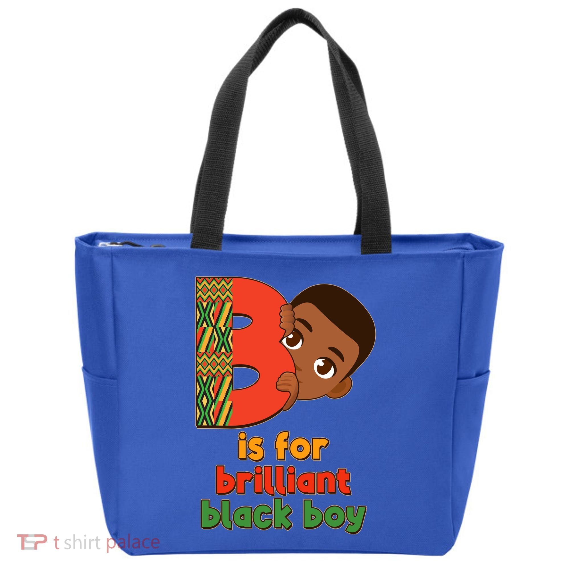 B Is For Brilliant Black Boy Celebrating Black History Tote Bag
