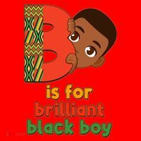 B Is For Brilliant Black Boy Celebrating Black History Santa Hat thumb 1