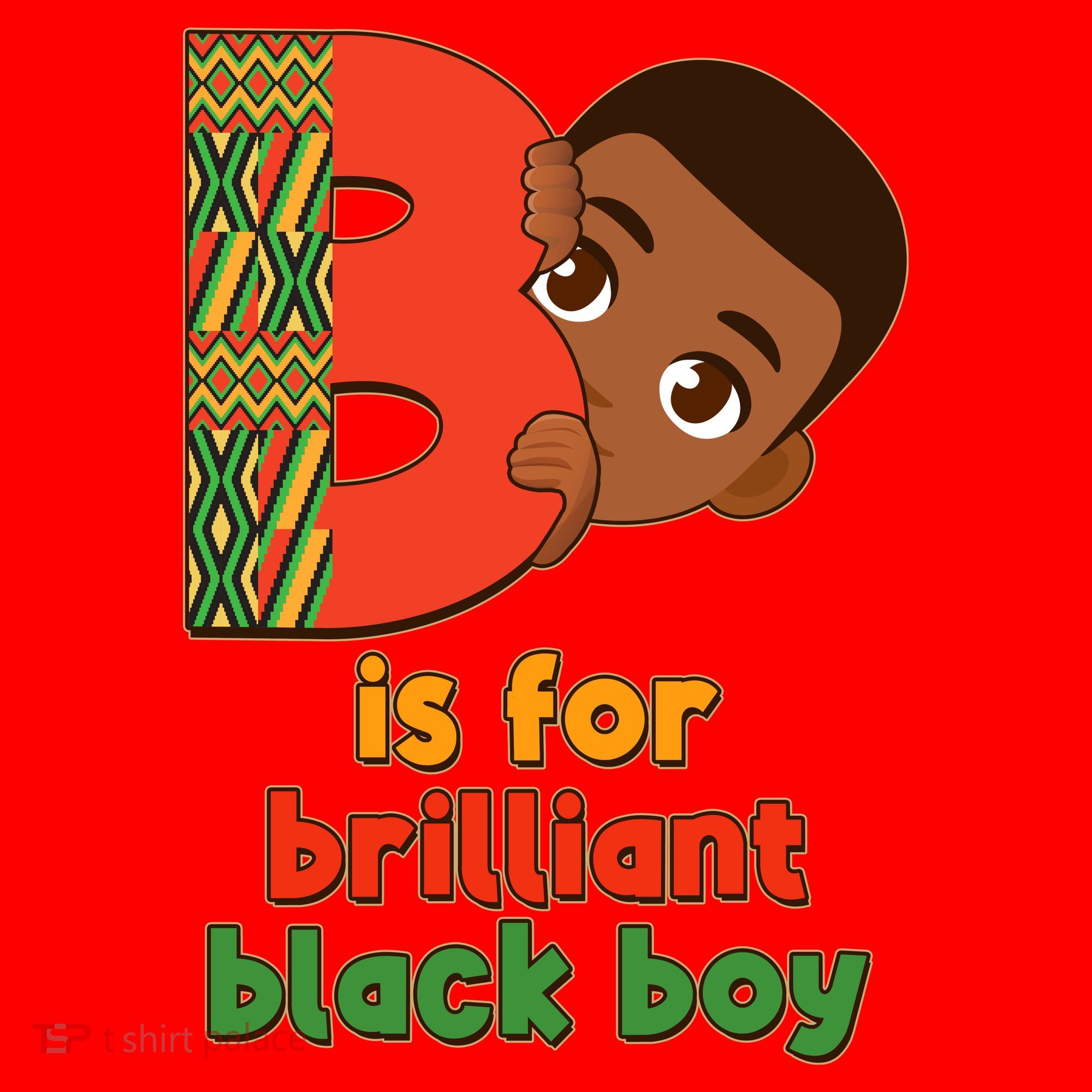 B Is For Brilliant Black Boy Celebrating Black History Santa Hat