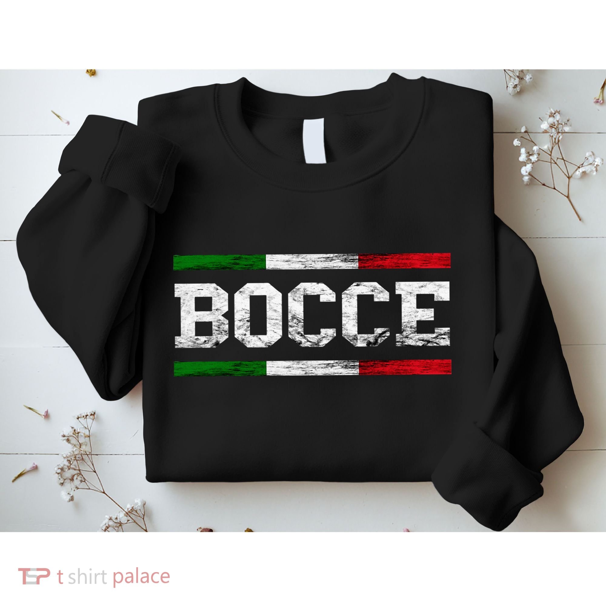 Bocce Italy Flag Pallino Petanque Italian Pride Boccia Team Sweatshirt