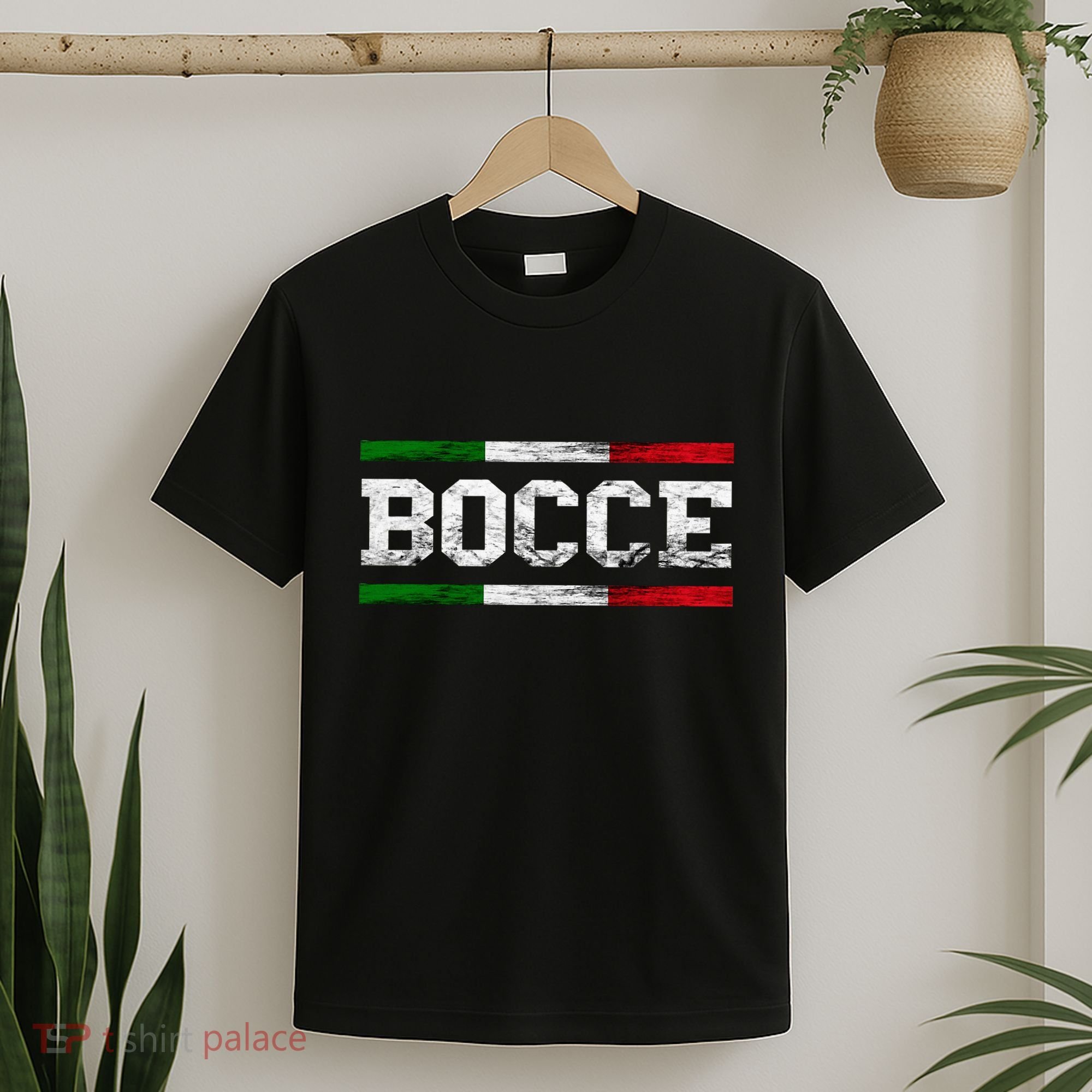 Bocce Italy Flag Pallino Petanque Italian Pride Boccia Team T-Shirt