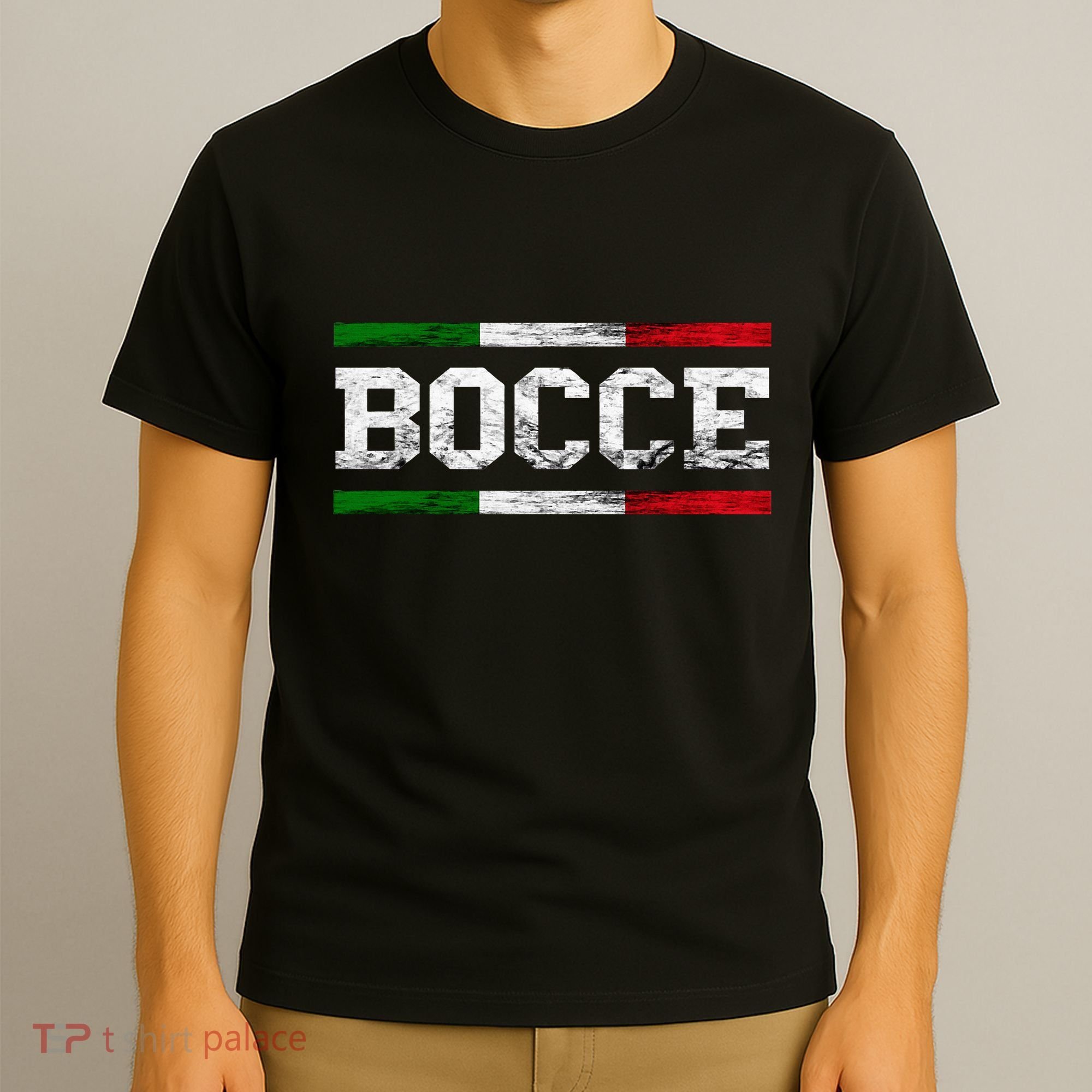 Bocce Italy Flag Pallino Petanque Italian Pride Boccia Team T-Shirt