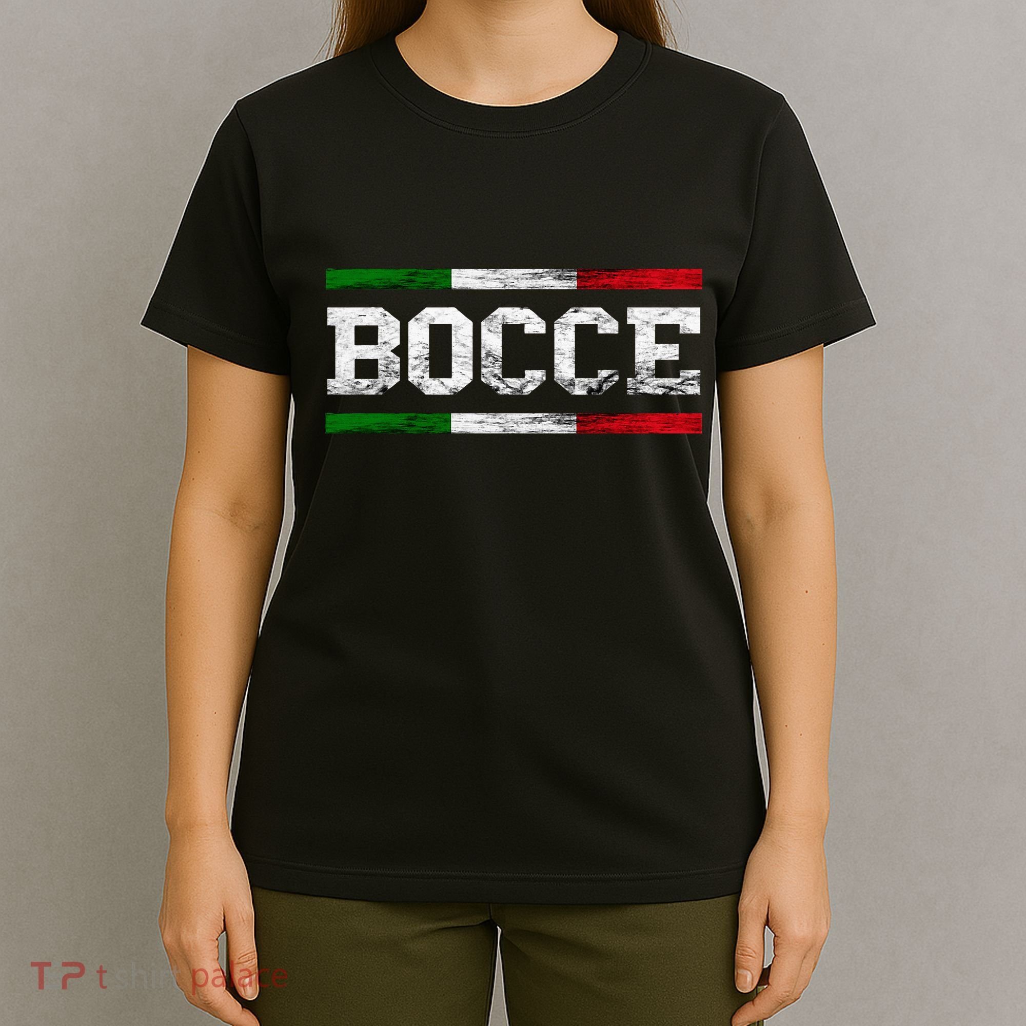 Bocce Italy Flag Pallino Petanque Italian Pride Boccia Team T-Shirt