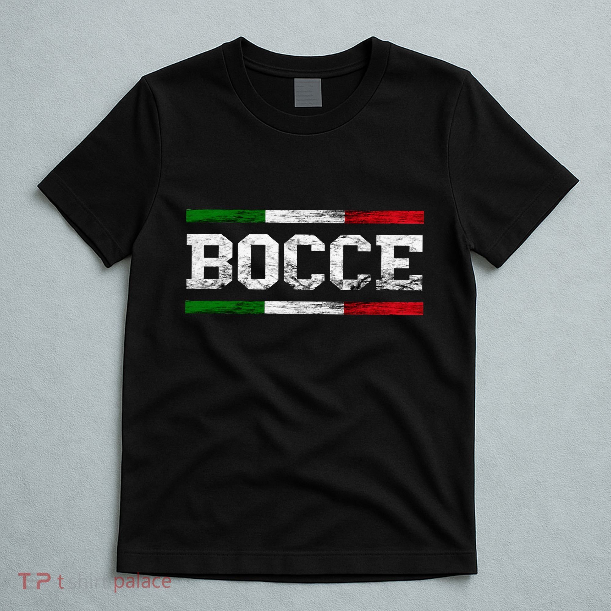 Bocce Italy Flag Pallino Petanque Italian Pride Boccia Team T-Shirt