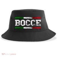 Bocce Italy Flag Pallino Petanque Italian Pride Boccia Team Sustainable Bucket Hat thumb 0