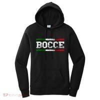Bocce Italy Flag Pallino Petanque Italian Pride Boccia Team Women's Hoodie thumb 0