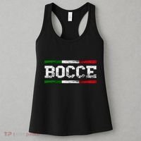 Bocce Italy Flag Pallino Petanque Italian Pride Boccia Team Women's Tank Top thumb 3