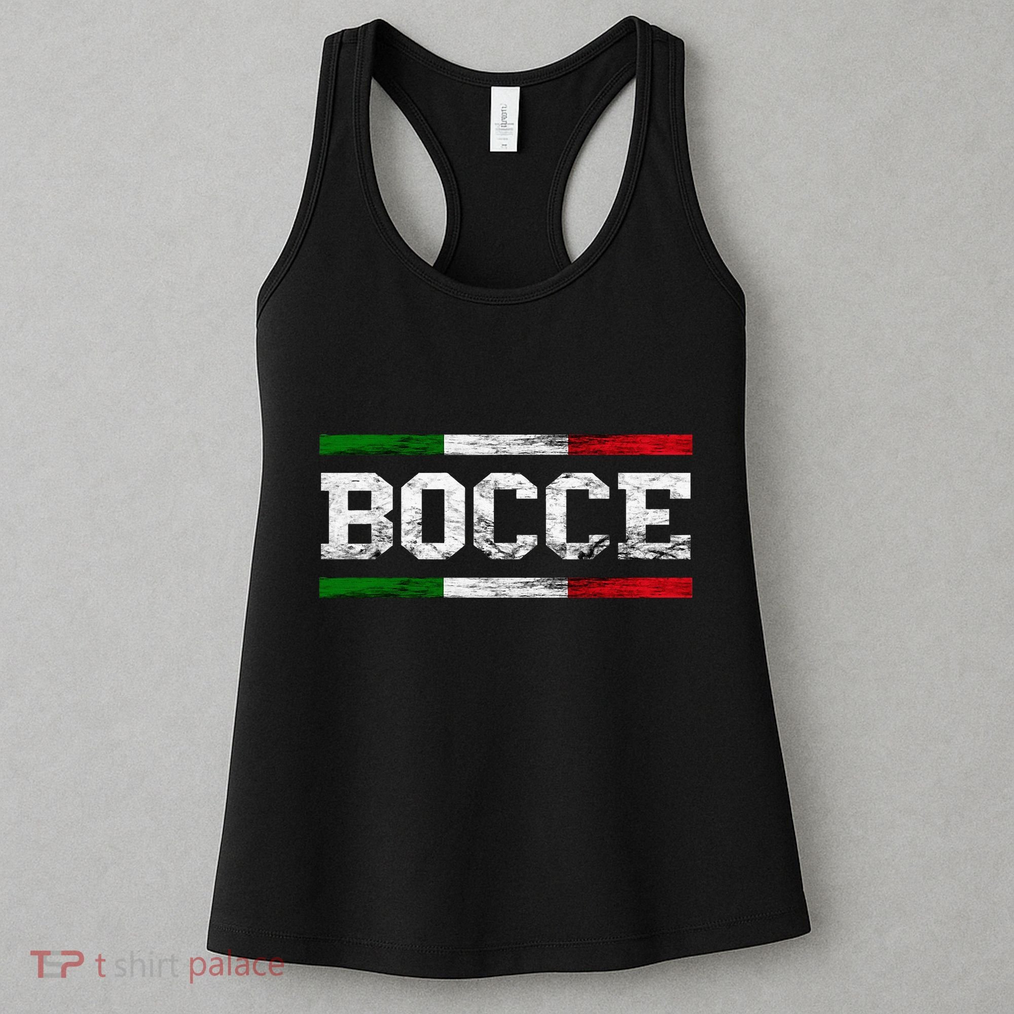 Bocce Italy Flag Pallino Petanque Italian Pride Boccia Team Women's Tank Top