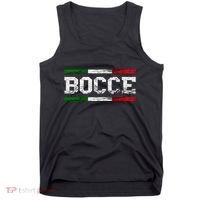 Bocce Italy Flag Pallino Petanque Italian Pride Boccia Team Tank Top thumb 0