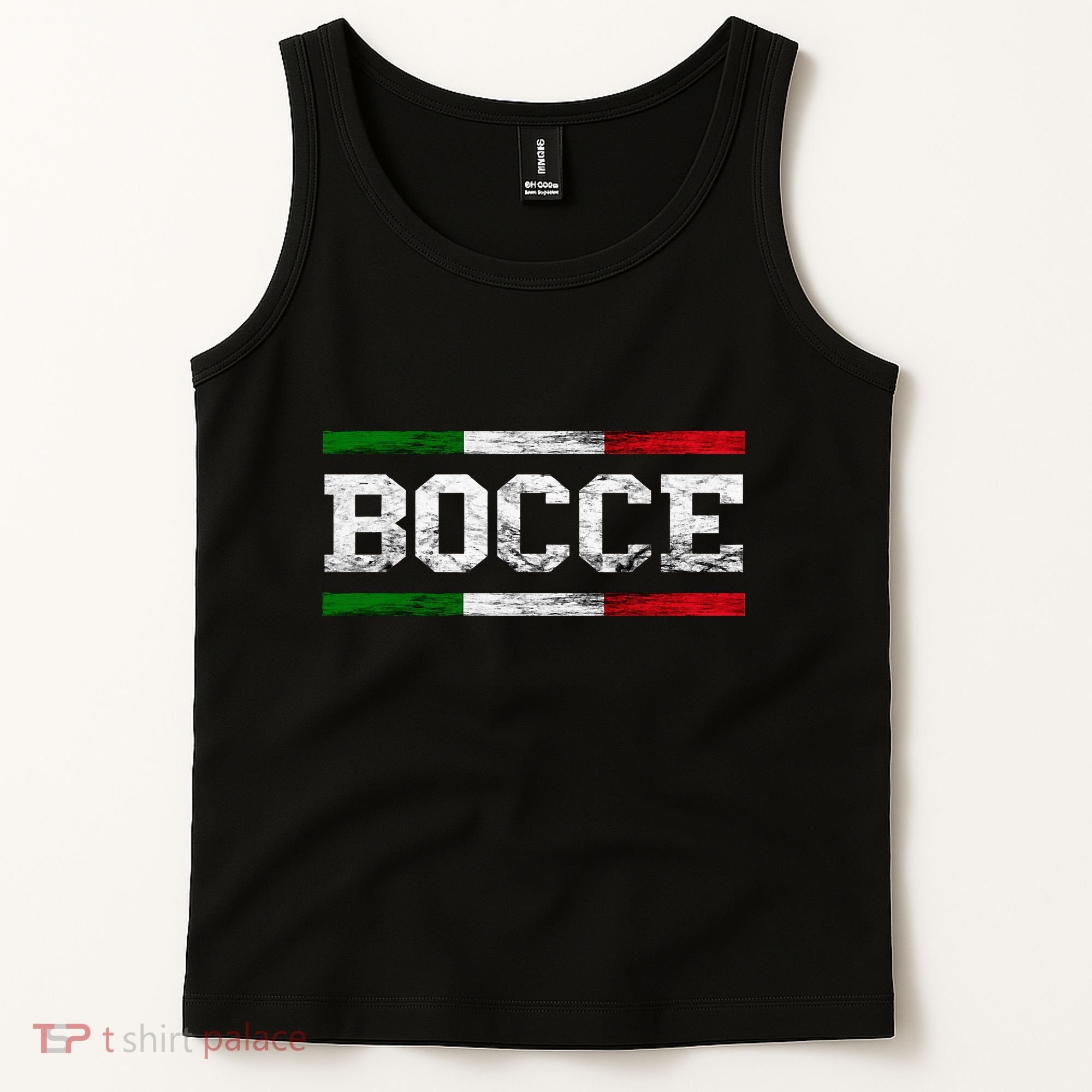 Bocce Italy Flag Pallino Petanque Italian Pride Boccia Team Tank Top