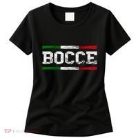 Bocce Italy Flag Pallino Petanque Italian Pride Boccia Team Women's T-Shirt thumb 0