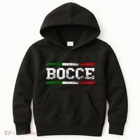 Bocce Italy Flag Pallino Petanque Italian Pride Boccia Team Kids Hoodie thumb 0