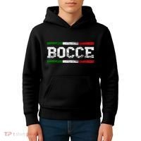 Bocce Italy Flag Pallino Petanque Italian Pride Boccia Team Kids Hoodie thumb 4