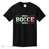 Bocce Italy Flag Pallino Petanque Italian Pride Boccia Team Kids T-Shirt thumb 0