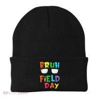 Bruh Its Field Day Teacher Happy Field Day Beanie thumb 0
