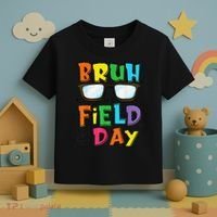 Bruh Its Field Day Teacher Happy Field Day Toddler T-Shirt thumb 3