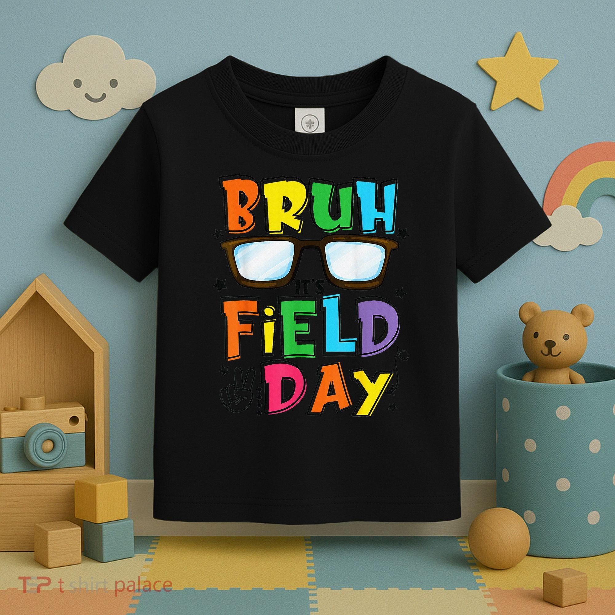 Bruh Its Field Day Teacher Happy Field Day Toddler T-Shirt