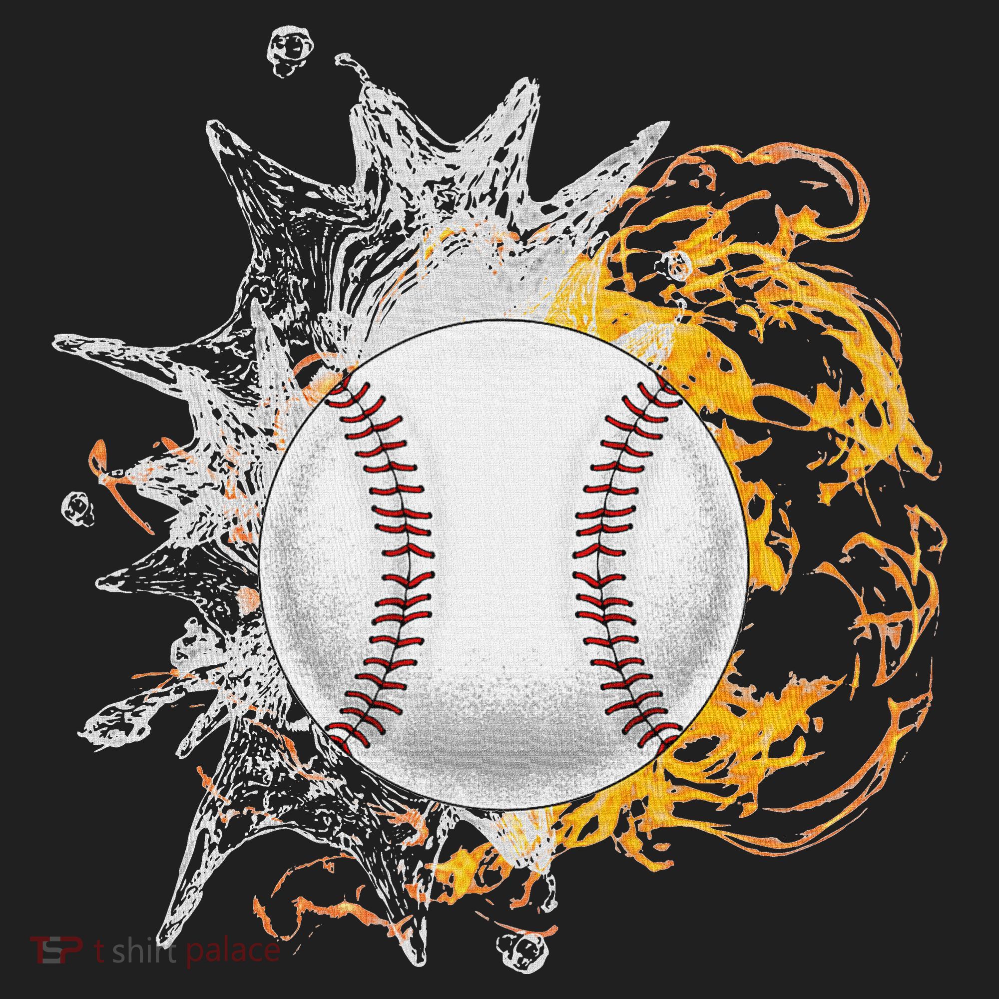 Baseball Ice Flame Fire Cool Sports Pitcher Catcher Gift Beanie