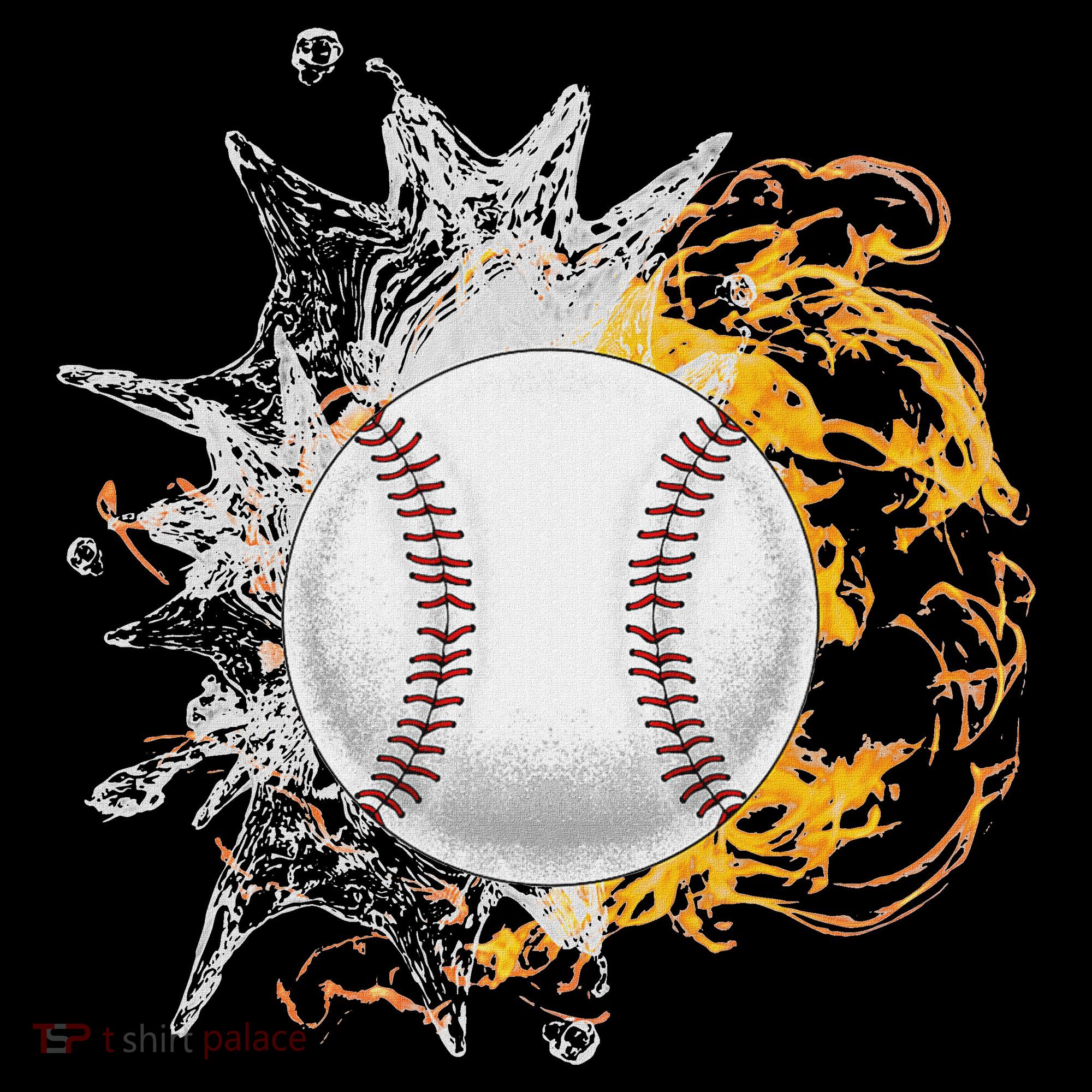 Baseball Ice Flame Fire Cool Sports Pitcher Catcher Gift Women's Hoodie