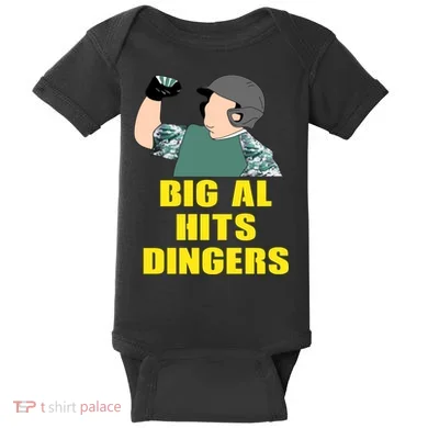 Big Al Hits Dingers Baby Bodysuit