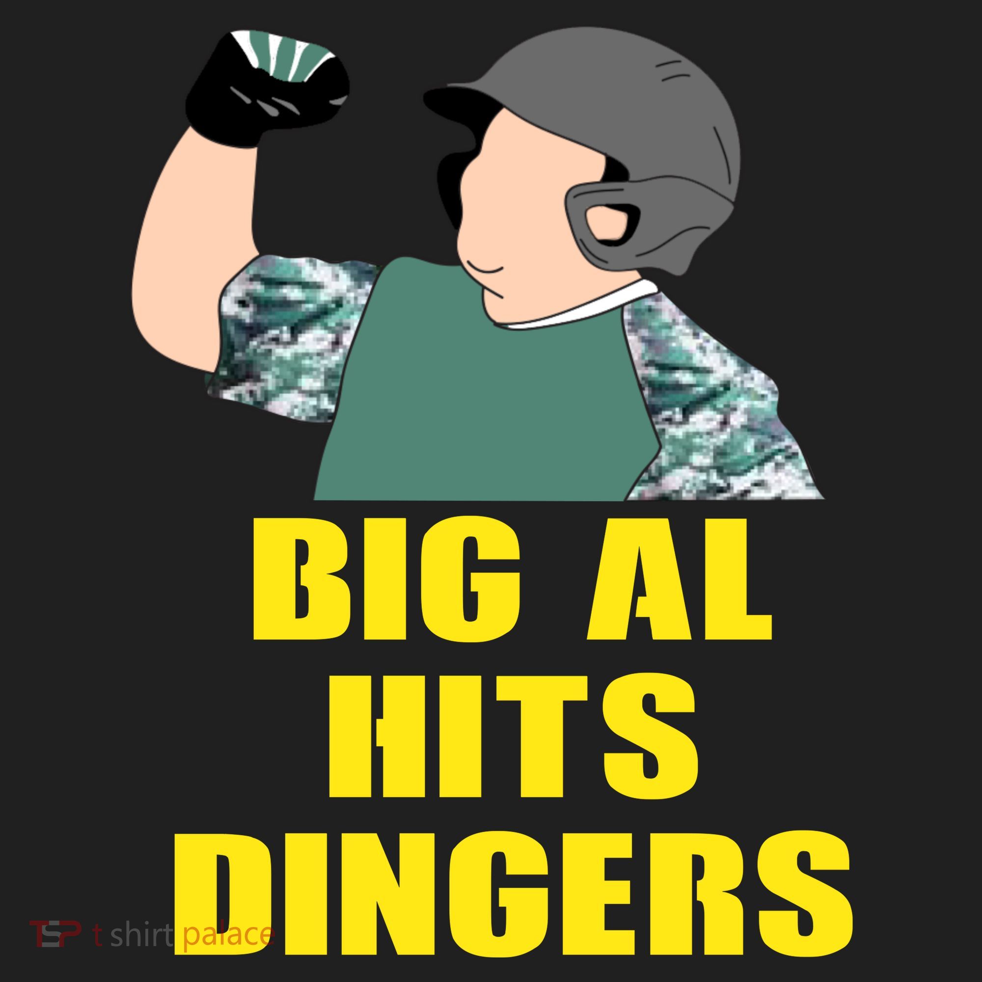 Big Al Hits Dingers Golf Towel