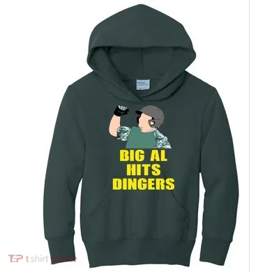 Big Al Hits Dingers Kids Hoodie
