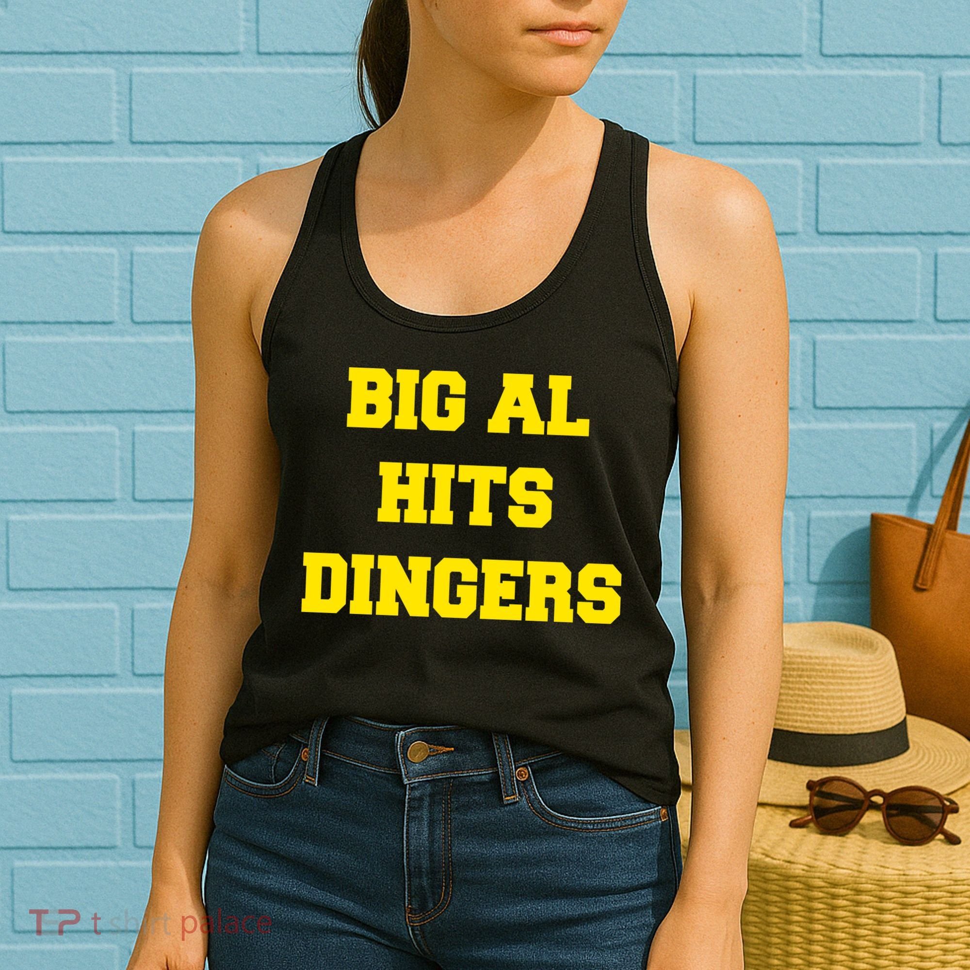 Big Al Hits Dingers Baseball Women's Tank Top