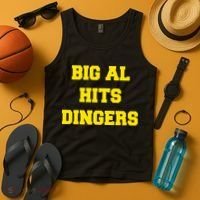 Big Al Hits Dingers Baseball Tank Top thumb 4
