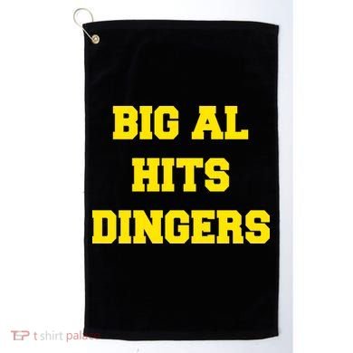 Big Al Hits Dingers Baseball Golf Towel