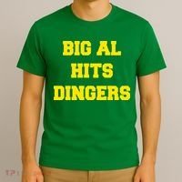 Big Al Hits Dingers Baseball T-Shirt thumb 3
