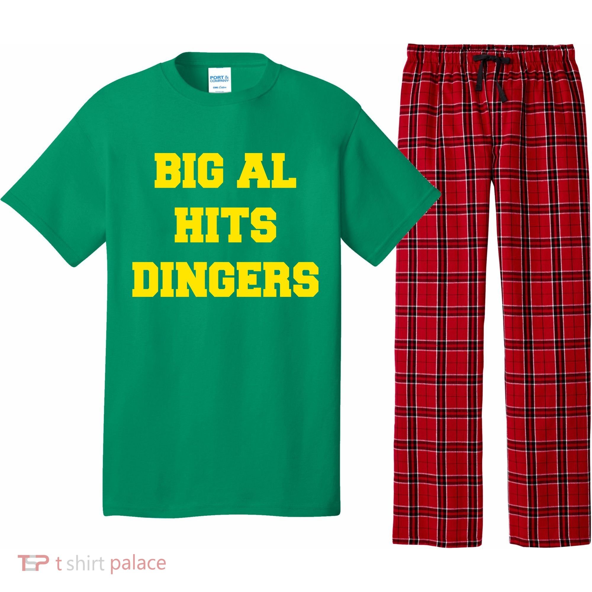Big Al Hits Dingers Baseball Pajama Set