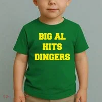 Big Al Hits Dingers Baseball Toddler T-Shirt thumb 2