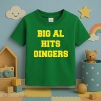 Big Al Hits Dingers Baseball Toddler T-Shirt thumb 3
