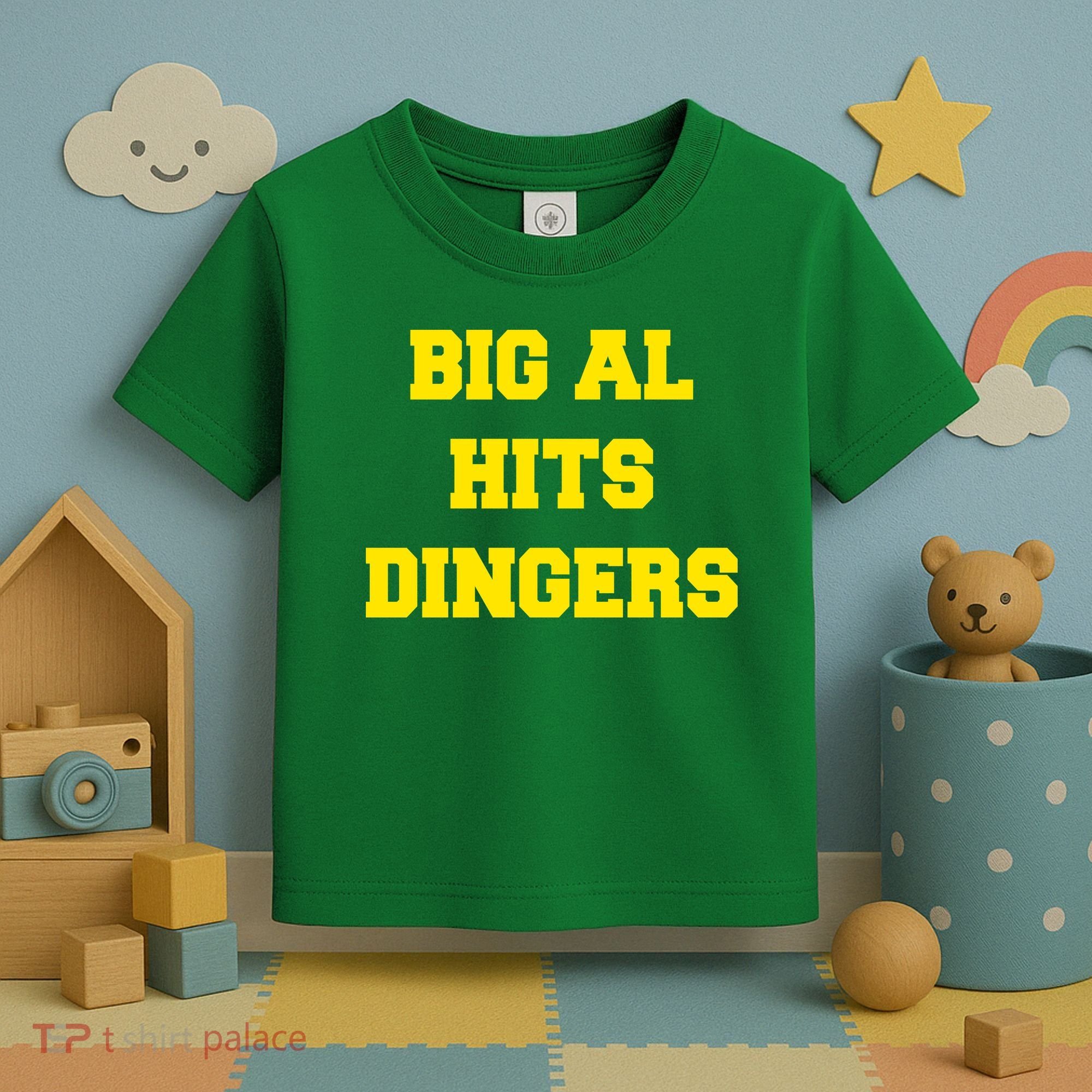 Big Al Hits Dingers Baseball Toddler T-Shirt
