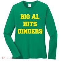 Big Al Hits Dingers Baseball Women's Long Sleeve Shirt thumb 0