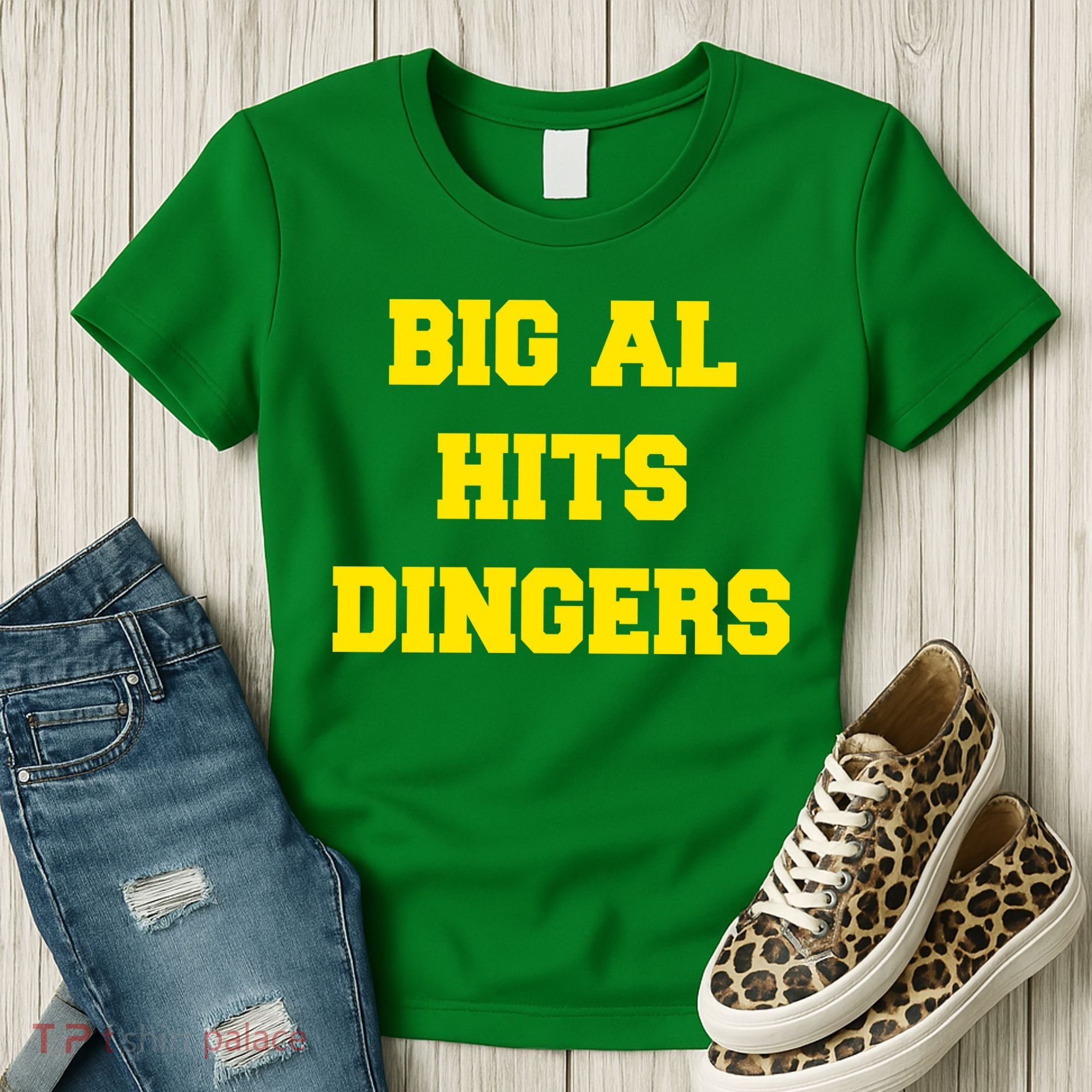 Big Al Hits Dingers Baseball Women's T-Shirt