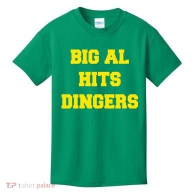 Big Al Hits Dingers Baseball Kids T-Shirt